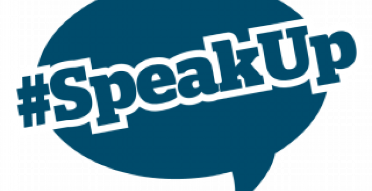 hashtag Speak Up graphic