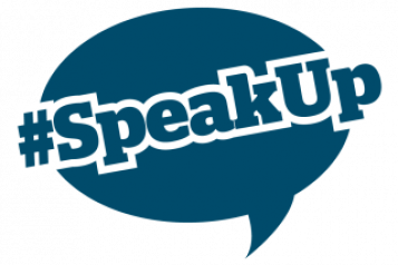 hashtag Speak Up graphic