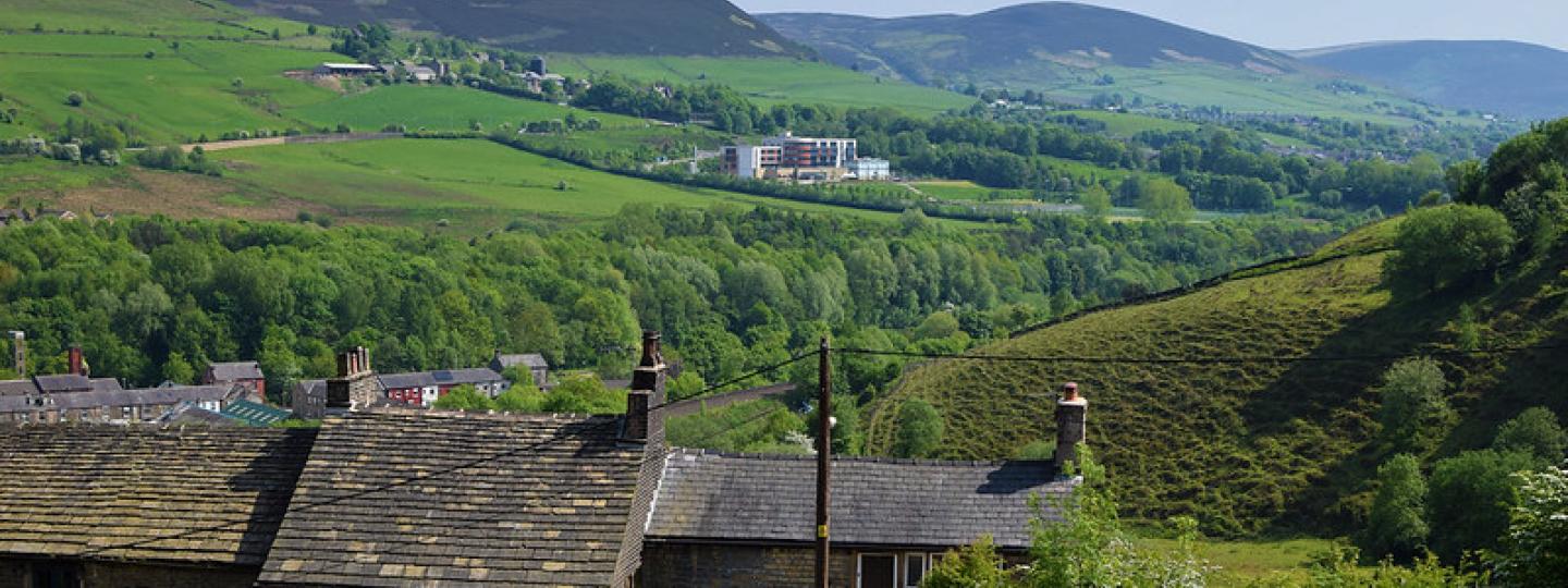 View over the hills from Mossley