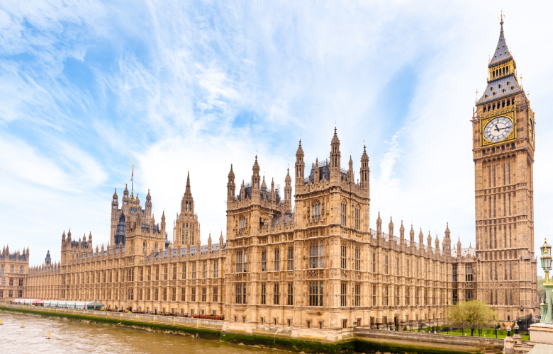 An image of Parliament building in London